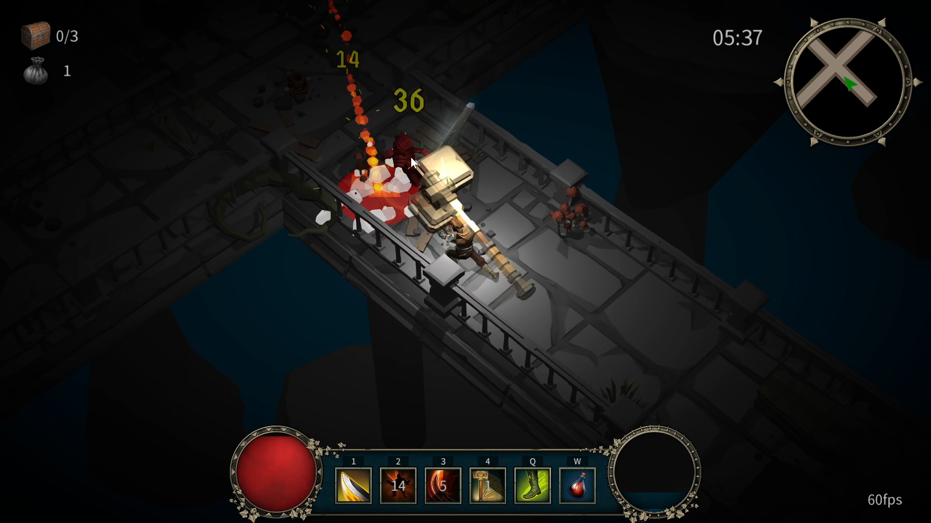 Defending a castle core from invaders in Tormentis