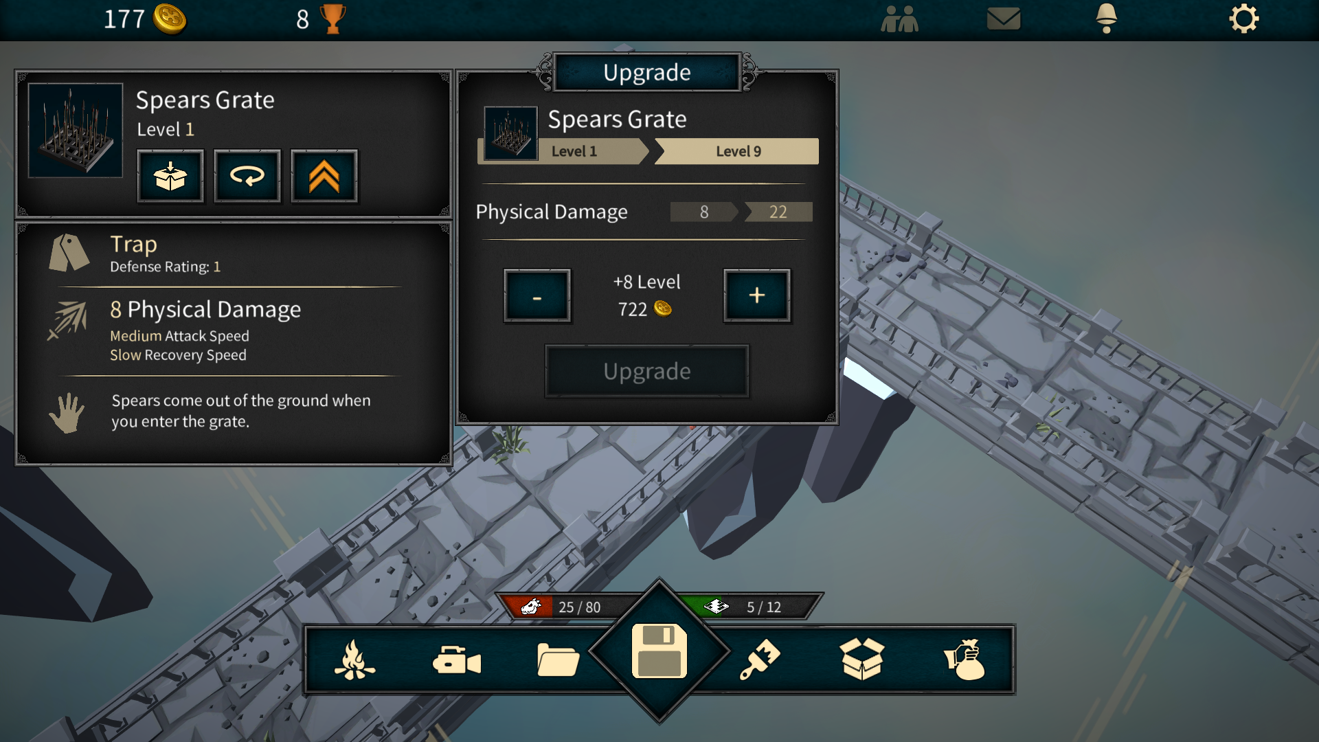 Trap-filled hallways in a Tormentis castle